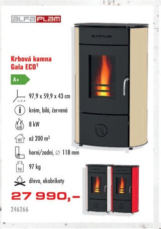 Krbová kamna Gala ECO
