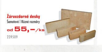 Žáruvzdorné desky Šamotové