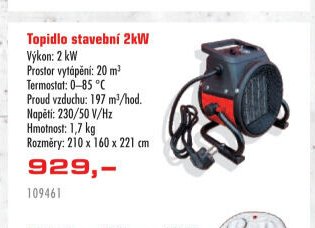Topidlo stavební 2kW