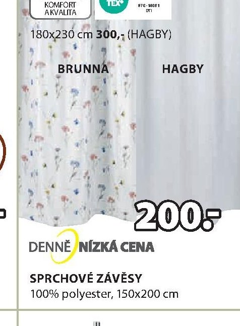 Sprchové závěsy HAGBY
