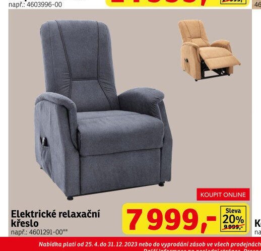 Elektrické relaxační křeslo