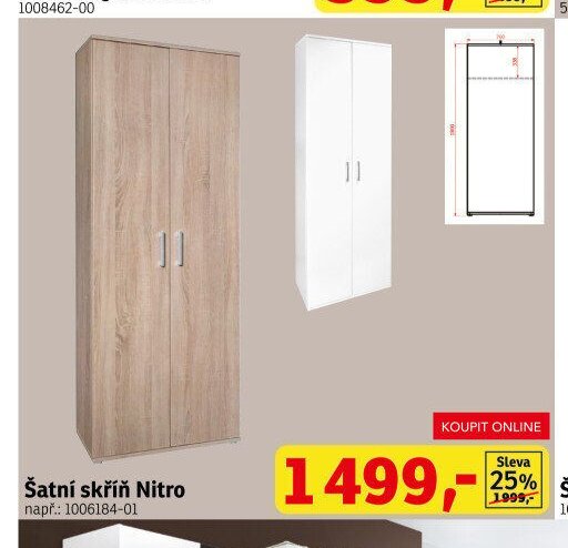 Šatní skříň Nitro