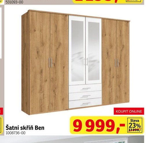 Šatní skříň Ben