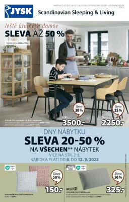 akční leták Jysk 6.9.2023-12.9.2023