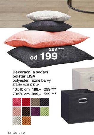 Dekorační a sedací polštář LISA