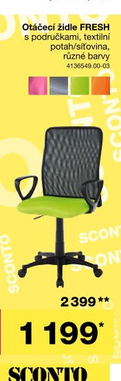 Otáčecí židle FRESH