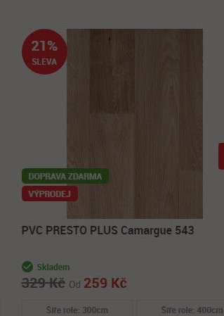 PVC PRESTO PLUS Camargue 543