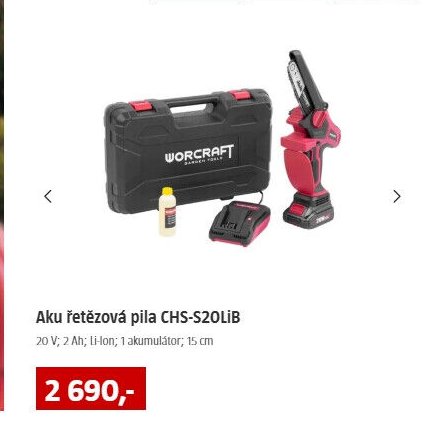 Aku řetězová pila CHS-S20LiB