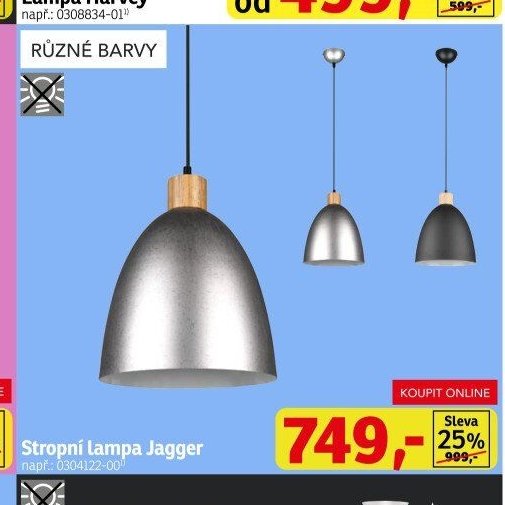 Stropní lampa Jagger