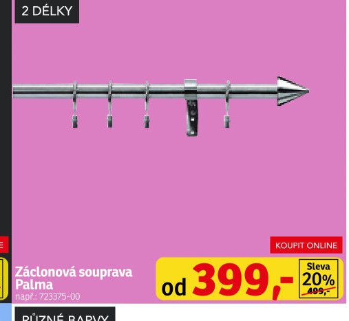 Záclonová souprava Palma