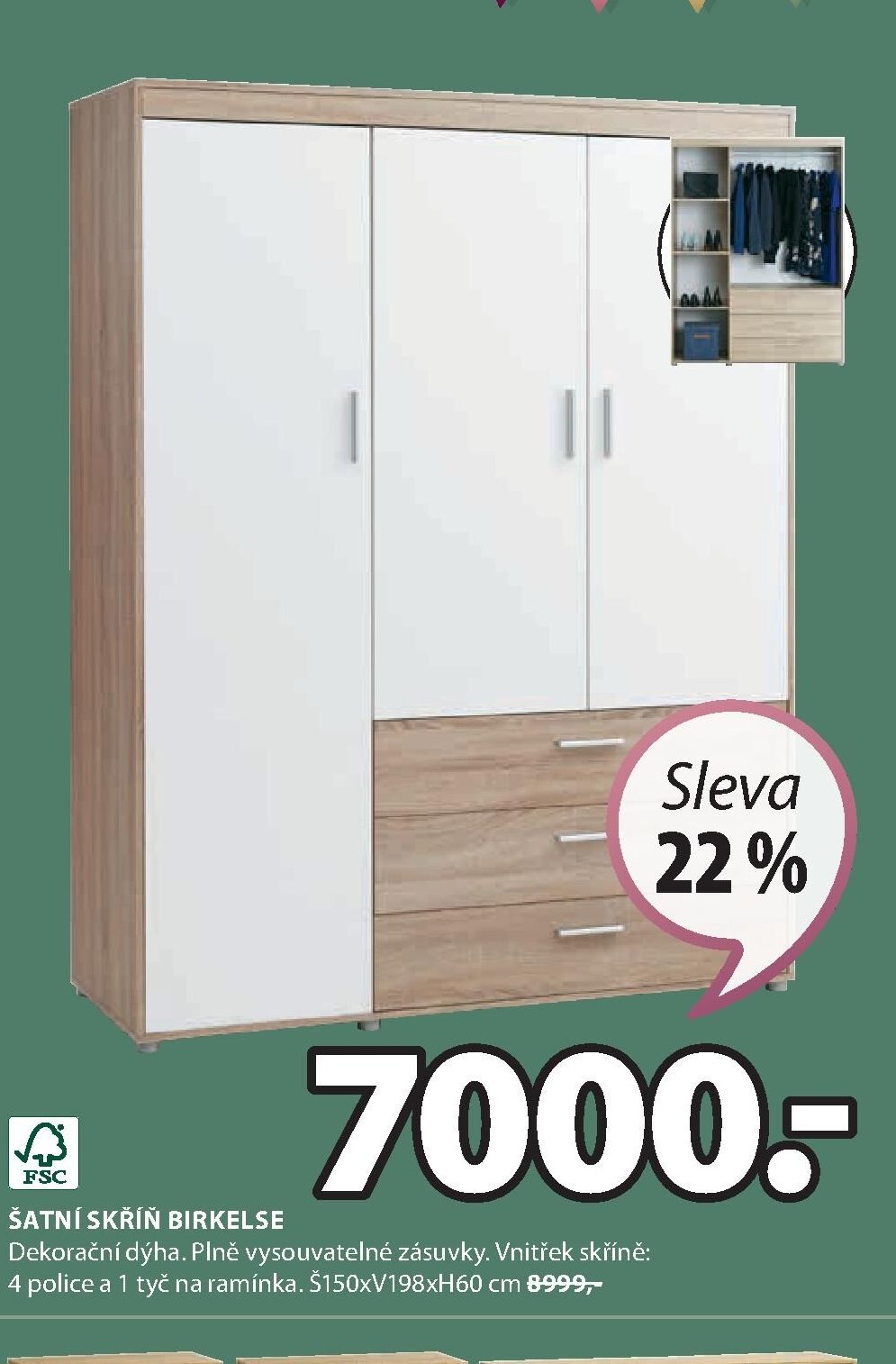 ŠATNÍ SKŘÍŇ BIRKELSE