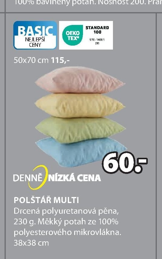 POLŠTÁŘ MULTI 50x70 cm