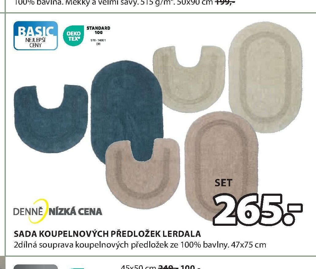 SADA KOUPELOVÝCH PŘEDLOŽEK LERDALA