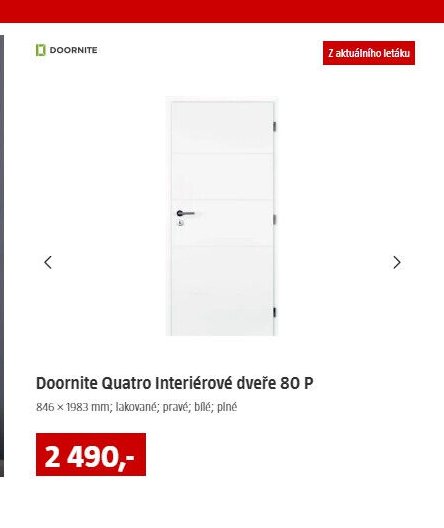 Doornite Quatro Interiérové dveře 80 P