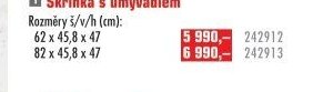 Skříňka s umyvadlem VENDY 82 cm