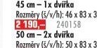 Skříňka s umyvadlem Trance 45 cm
