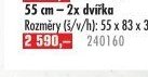 Skříňka s umyvadlem Trance 55 cm