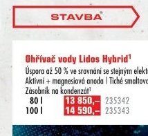 Ohřívač vody Lidos Hybrid