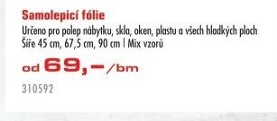 Samolepící fólie