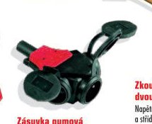 Zásuvka gumová trojnásobná PCE