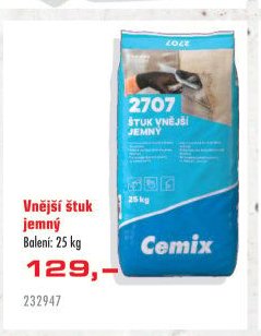 Vnější štuk jemný