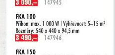 Topení nástěnné FKA 100