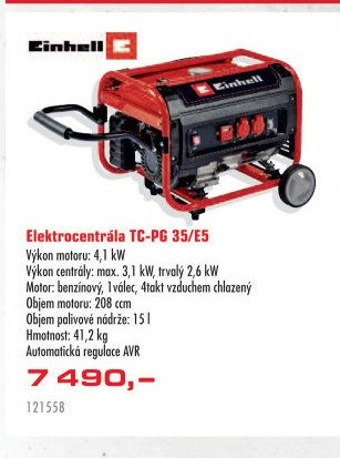 Einhell Elektrocentrála TC-PG 35/E5