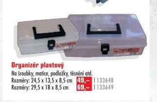 Organizér plastový