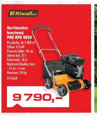 Vertikutátor benzínový PRO RPV 4058