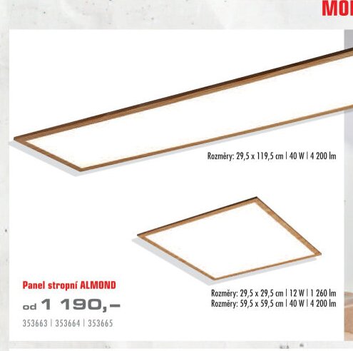 Panel stropní ALMOND