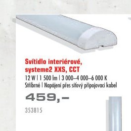 Svítidlo interiérové, systeme2 XXS, CCT
