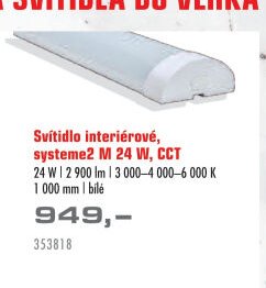 Svítidlo interiérové, systeme2 M 24 W, CCT