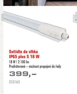 Svítidlo do vlhka IP65 plus S 18 W