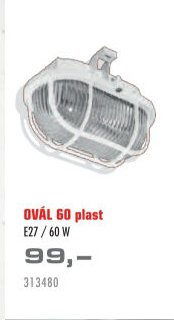 OVÁL 60 plast