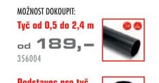 Tyč od 0,5 do 2,4 m
