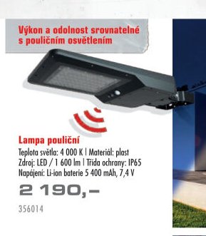 Lampa pouliční