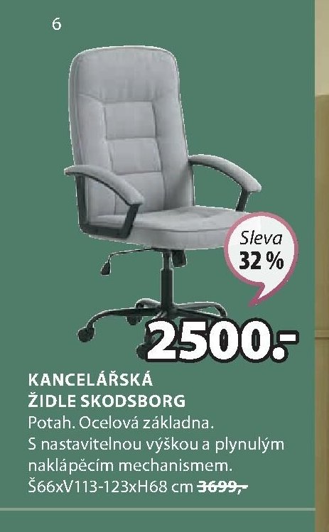 KANCELÁŘSKÁ ŽIDLE SKODSBORG
