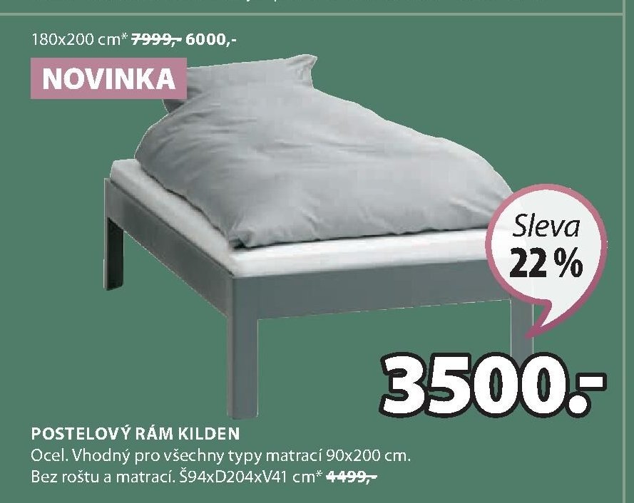 POSTELOVÝ RÁM KILDEN