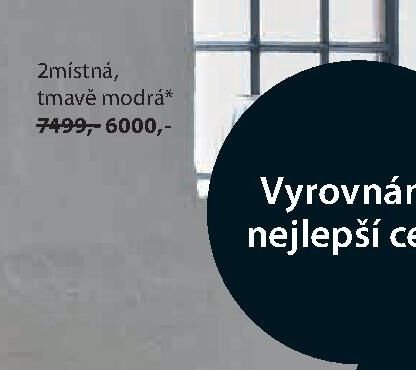 2místná, tmavě modrá