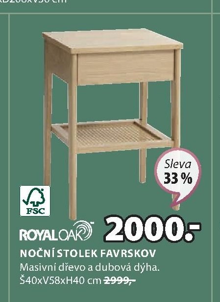 NOČNÍ STOLEK FAVRSKOV