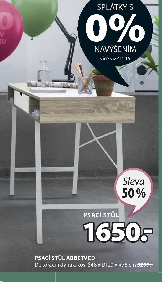 Psací stůl ABBETVED