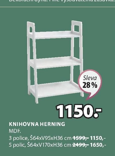 Knihovna HERNING 3 police