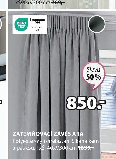 ZATEMŇOVACÍ ZÁVĚS ARA