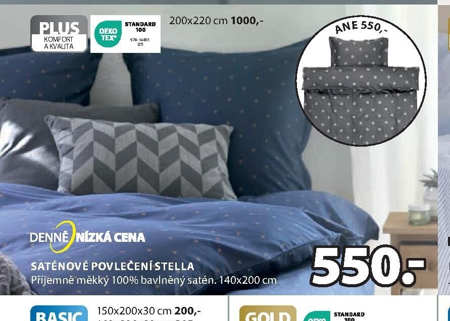 Saténové povlečení STELLA