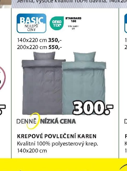 Krepové povlečení KAREN