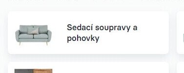 Sedací soupravy a pohovky