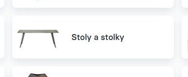 Stoly a stolky