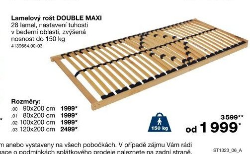 Lamelový rošt DOUBLE MAXI