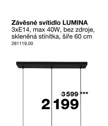 Závěsné svítidlo LUMINA