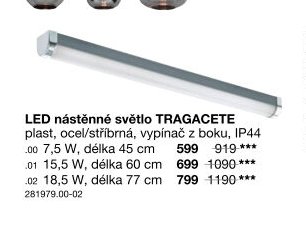 LED nástěnné světlo TRAGACETE